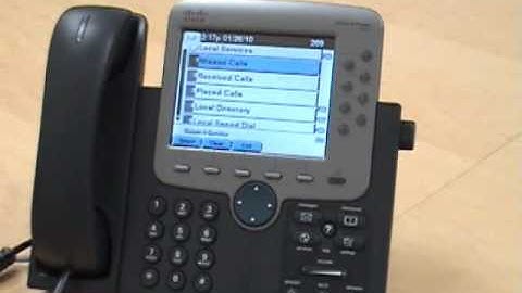 Cisco IP Phone 7970 Viewing Missed Calls