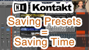 How to Save Kontakt Studio Drummer Presets | Save Kontakt User Presets in Logic Pro X