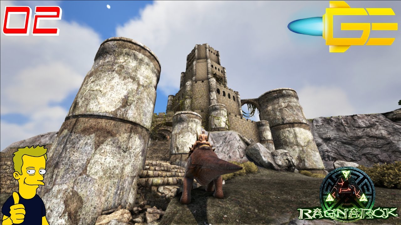 Ark Survival Evolved Ragnarok Castle On The Hill S1 E2 Youtube