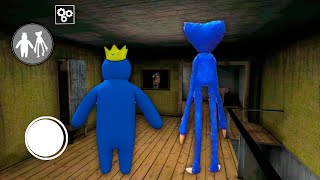 How to play as Blue Rainbow Friend and Huggy Wuggy in Granny 2! screenshot 5