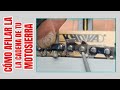 Cómo afilar cadena de  motosierra o adaptador de sierra para esmeriladora / AR BRICOLAJE WOODWORK 👍👍