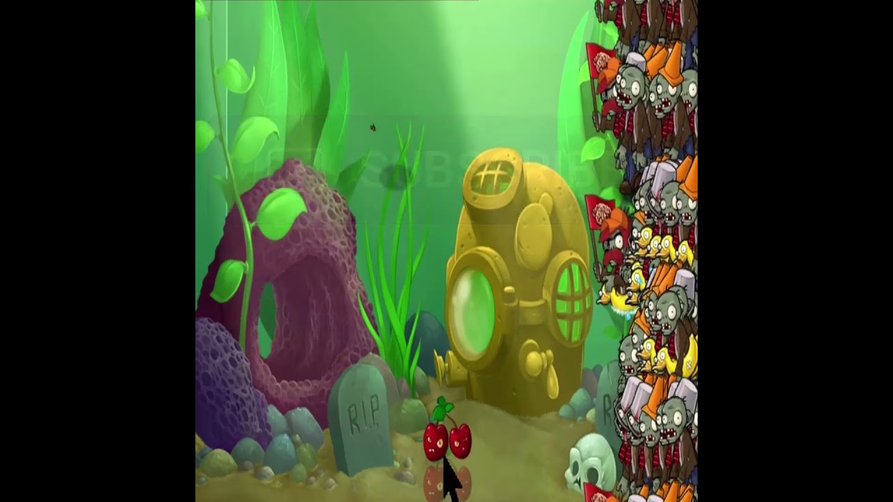 500 Underwater Zombies! 1 Hit Win! "Plant VS Zombie"