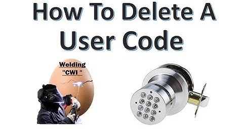 How To Delete Codes On Digital Electronic Code Door Lock Round Knob Turbolock YL-99 Video