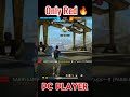 WTF😯Only Red🔥/ PC PLAYER/#freefire #clutch #freefireclips#pannel??#ace#hackergameplay#onlyred #viral