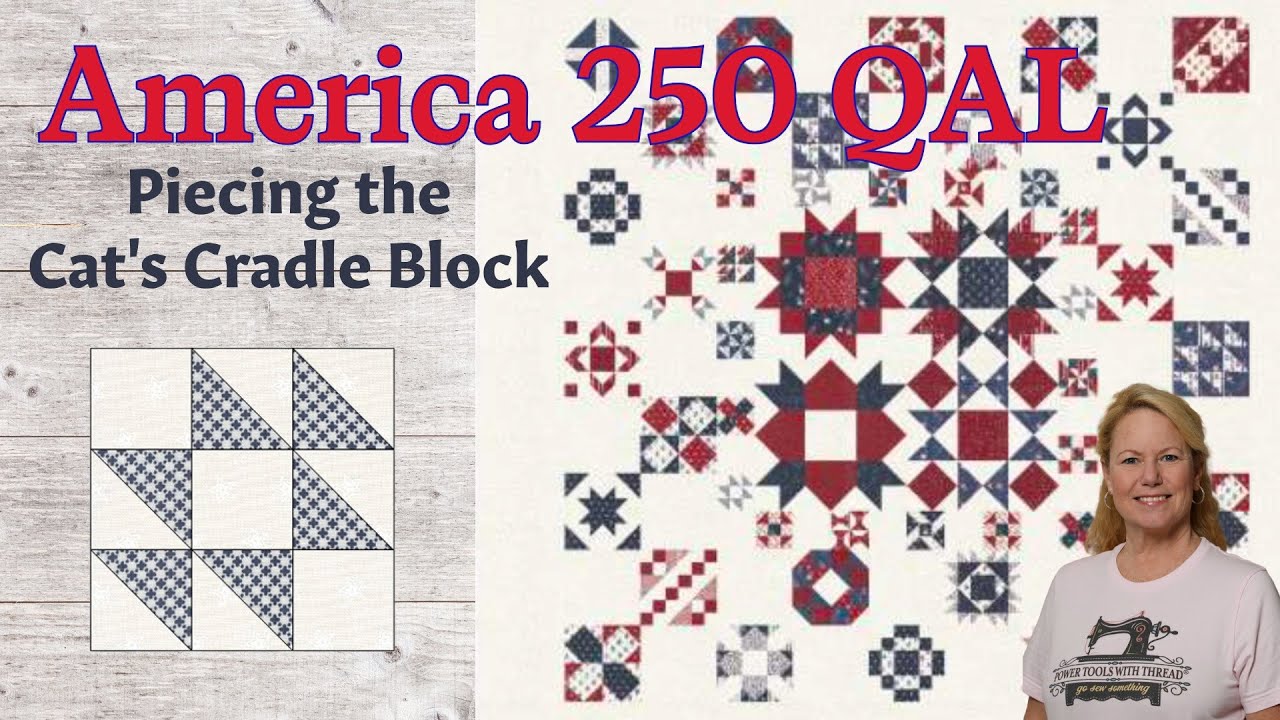 Stitch the Cat's Cradle Block on the 