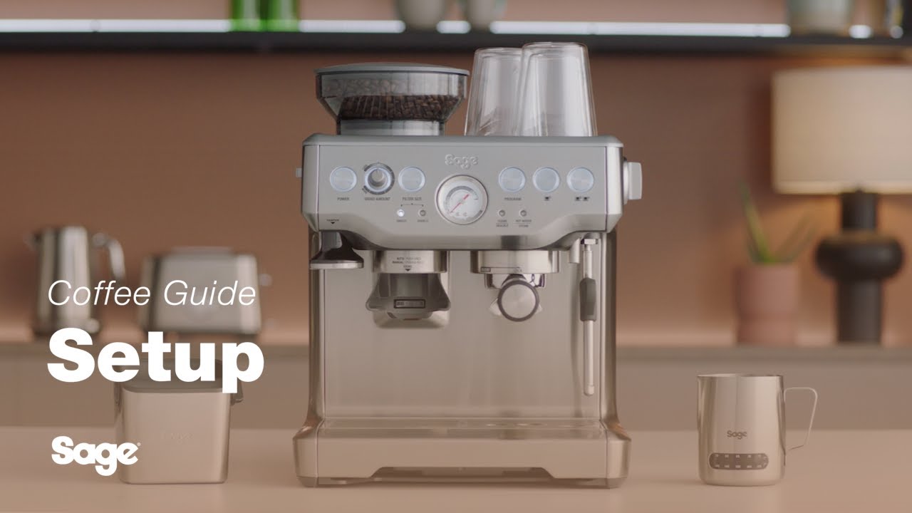 The Barista Express™  Set up your machine to make barista-quality