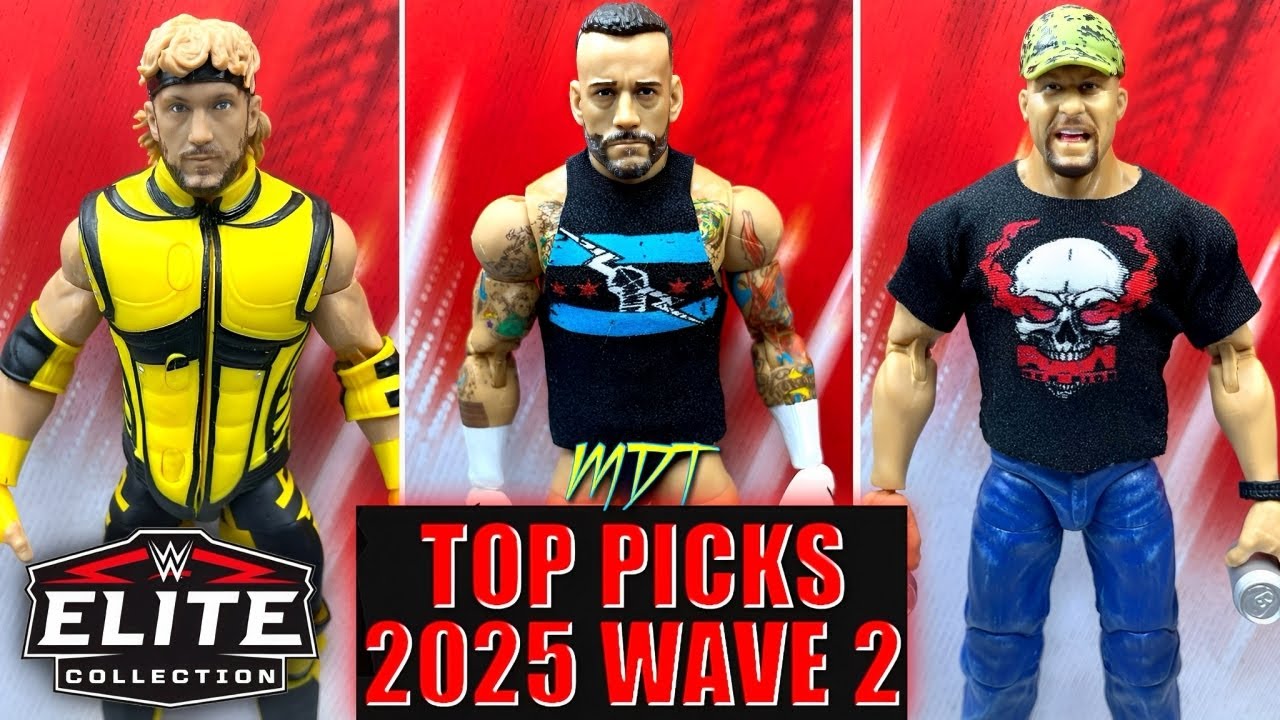 WWE ELITE TOP PICKS 2025 WAVE 2 SET REVIEW! CM PUNK LOGAN PAUL STONE COLD STEVE AUSTIN!
