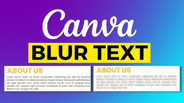 How To Blur Text In Canva