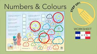 Learn French for Kids ☁️ Count the Clouds | Step Up! Numbers, Colours &amp; Questions
