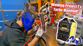 Welding Project F's Turbo Manifold with our New Welder! (AHP AlphaTIG 203xi!)