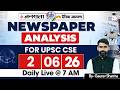 Daily Current Affairs Jansatta News Analysis | 02nd June 2026 | By Gaurav Sharma | StudyIQ IAS Hindi