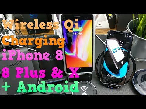 Wireless Qi Charging iPhone 8 Plus + Samsung Galaxy S8