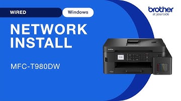 Install MFCT980DW on a wired network - Windows