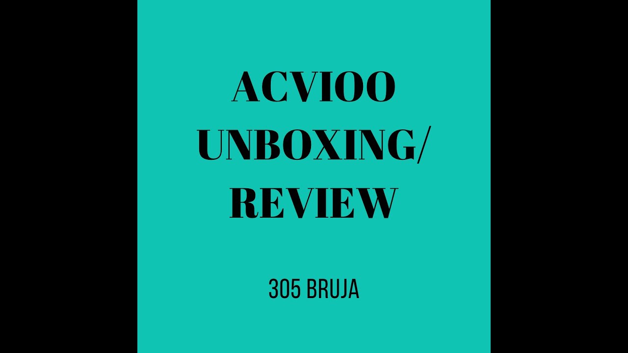 ACVIOO unboxing/review - YouTube