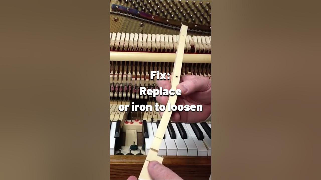 How to fix a sticking piano key part 1 problems with the keys