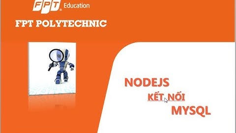 Tạo server NodeJS với db MySQL P1
