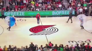 Blazers fan gets absolutely trucked, narrated with Jim Ross