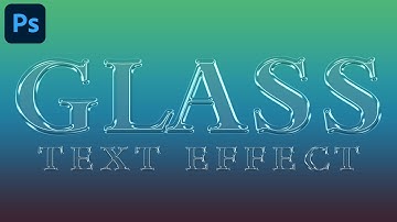 Glass Text Effect in Adobe Photoshop: Easy Tutorial #photoshop