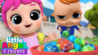 Baby John's Playground Games | Watch Out For Danger | Little Angel And Friends Kid Songs