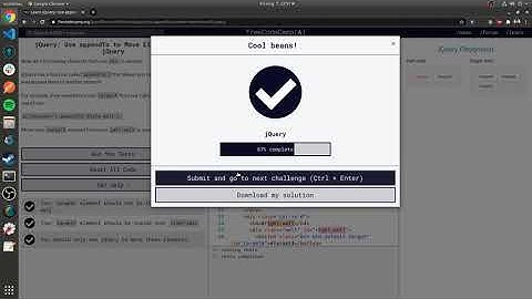 jQuery | Front End Libraries | Free Code Camp