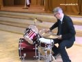 Отжиг президента Латвии на барабанах