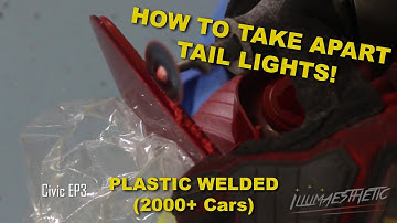 How to take apart your tail lights! (2000 and up, plastic weld edition)