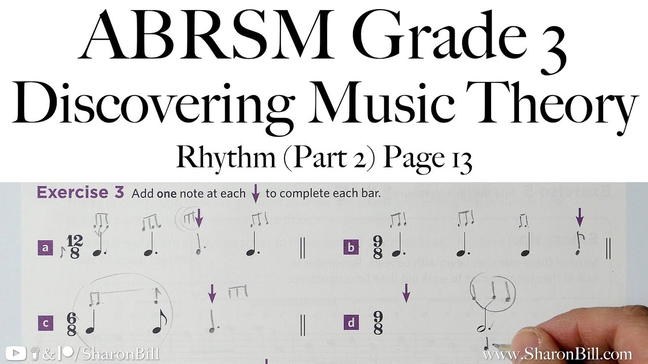 ABRSM Discovering Music Theory Grade 3 Rhythm (Part 2) Page 13 with ...