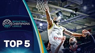 Top 5 Plays - Wednesday - Round of 16 - Gameday 1 - Basketball Champions League 2017