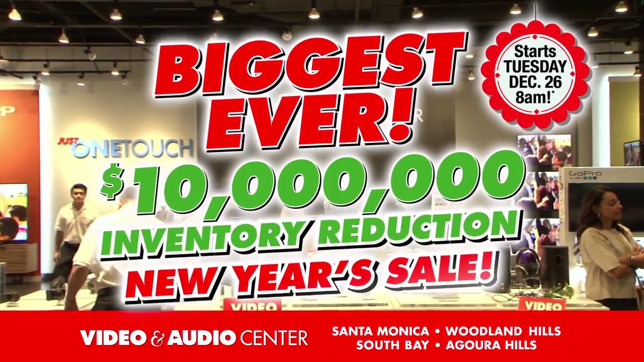 Video & Audio Center Biggest Ever Inventory Reduction and New Year's ...