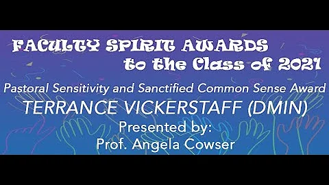 Pastoral Sensitivity Award - Terrance Vickerstaff
