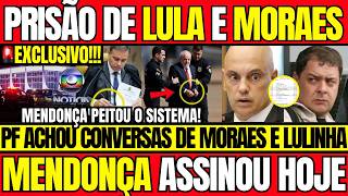 O JOGO VIROU! Mendonça EXPLODE e Assina - Prisão de MORAES e LULA Avança na PF! Bolsonaro e Nikolas