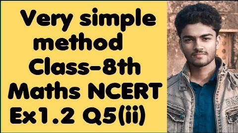 Class 8th - Ex1.2- Q5(ii) || Rational Numbers || NCERT Maths Chapter1