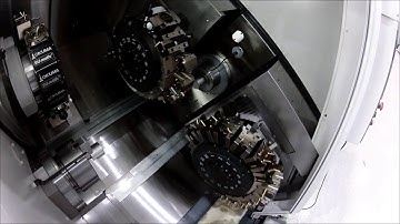 LT 2000EX with 3 Turrets and Okuma Gantry Loader