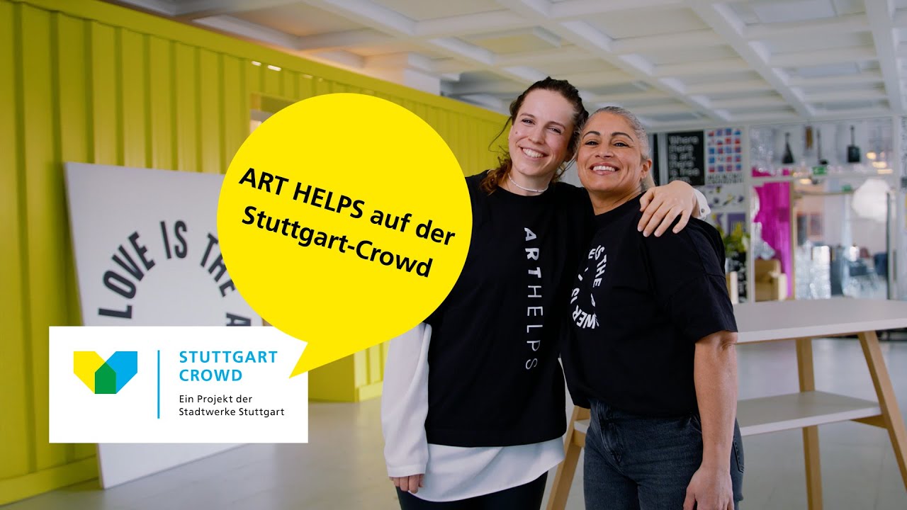 ART HELPS auf der Stuttgart-Crowd