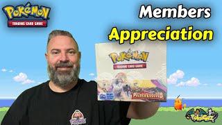 Opening a Box of Paldea Evolved and Members Appreciation Stream #thankyou #pokemon  #live #giveaway