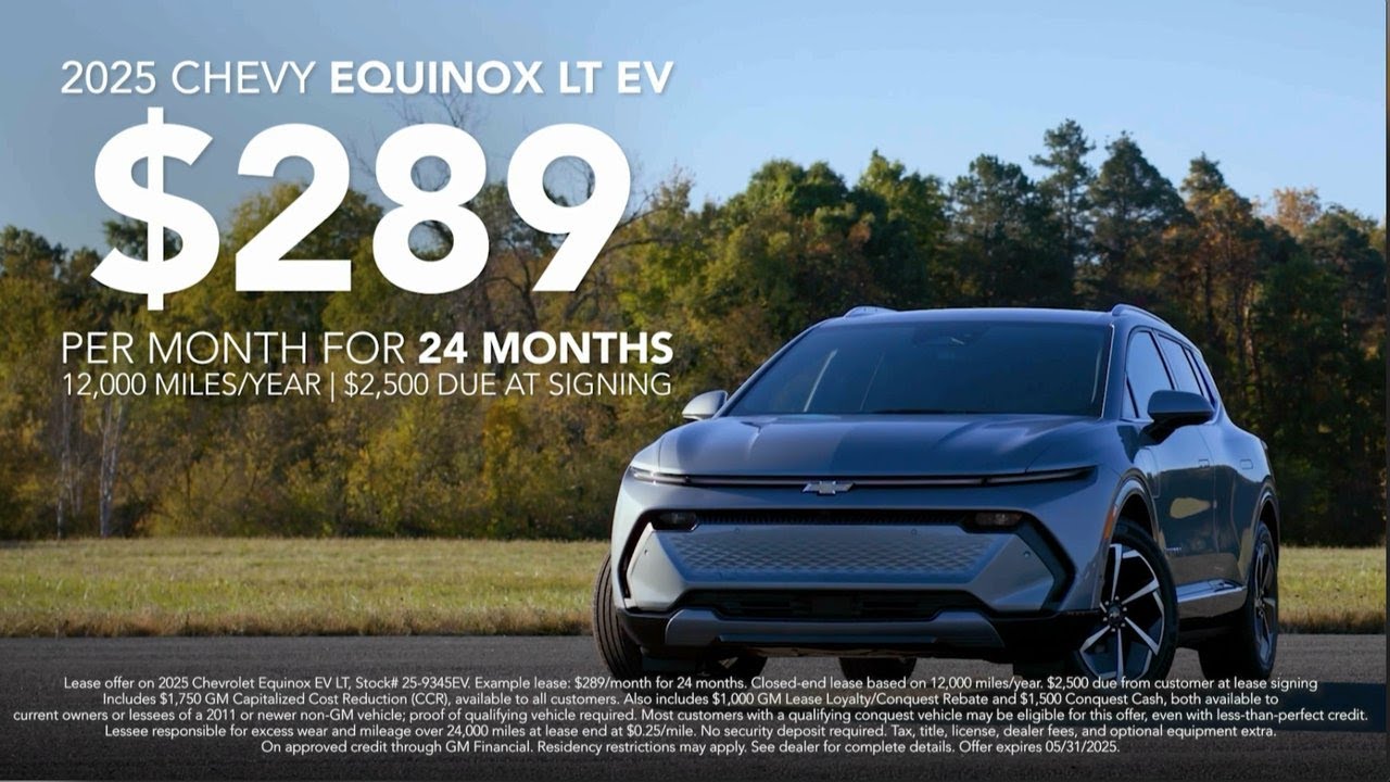 Lease the 2025 Chevy Equinox EV – 300-Mile Range for $289/Mo | Jessup Chevrolet