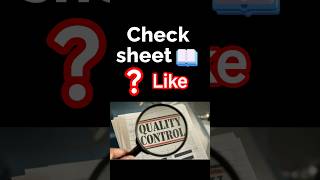 👉 Check Sheet 1st QC tool 79/365 #ppc #excel #qualitycontrol #viral