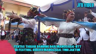 Kolaborasi Tarian Danding, Sae, Ndundu Ndake di Festival Budaya Manggarai-Flores-NTT di TMII