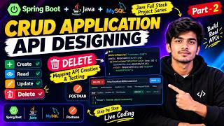 CRUD Application API Designing Part-2 | DeleteMapping API in Spring Boot | Postman Testing