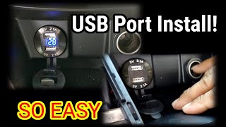 How To Install USB Ports In Car │ Additional Car USB port with Voltmeter For Suzuki Celerio Car