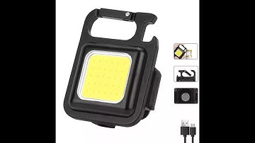 Đèn Led mini cầm tay - Đèn pin led siêu sáng tích hợp móc khóa đa năng chống nước, sạc USB tiện dụng