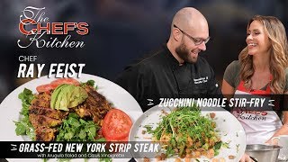 Welcome to the chef's kitchen healthy fine dining series. we are in
with chef ray feist of skytop lodge where will be making grass-fed new
yor...