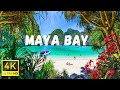 Maya bay and phi phi islands thailand 4k drone footage