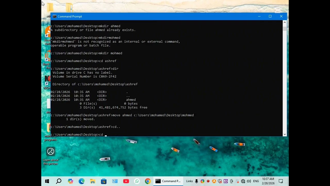 التعامل مع الPowerShell   من حيث إنشاء المجلدات وإدارتها لأخيكم محمد أشرف
