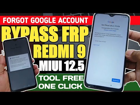 Bypass Frp Redmi 9 Forgot Google Account Miui 12.5