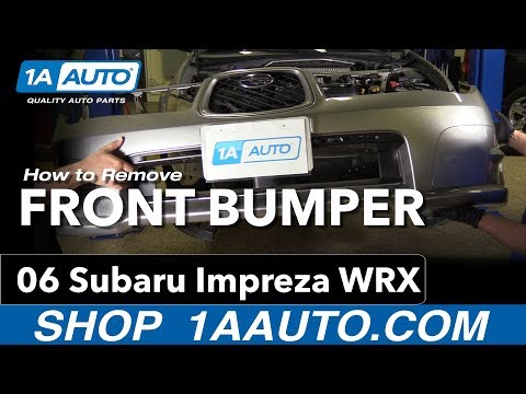 How to Replace Front Bumper 04-07 Subaru Impreza WRX
