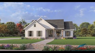 MODERN FARMHOUSE PLAN 041-00203 WITH INTERIOR