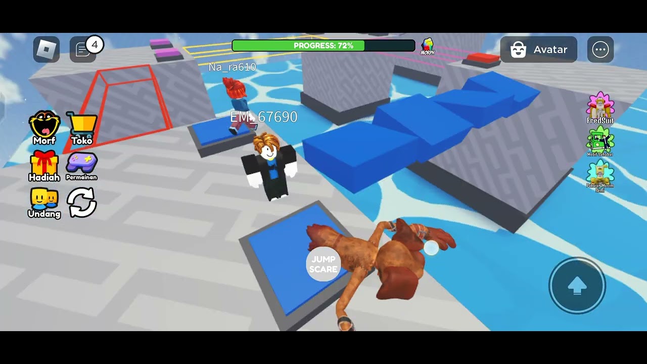 vlog bermain game roblox - YouTube