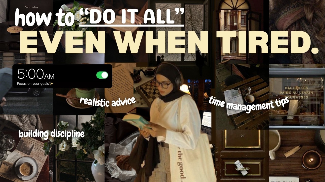 HOW TO BE PRODUCTIVE (even when you’re tired): balancing classes, work, study sessions, hobbies