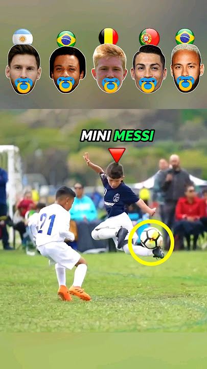 Mini Messi VS Ronaldo VS Neymar - Kids Skills Challenge 👶